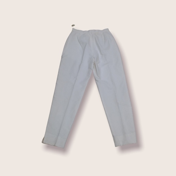 Tahari Wide Leg Suit Pants in White / Cream NWT - Picture 3 of 5